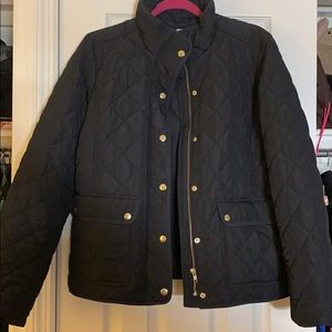 J Crew Quilted Black Jacket